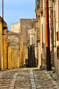 Street amidst buildings in town