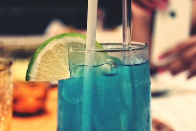 Close-up of ice cream in water