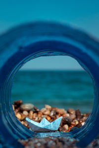 Close-up of rocks on beach