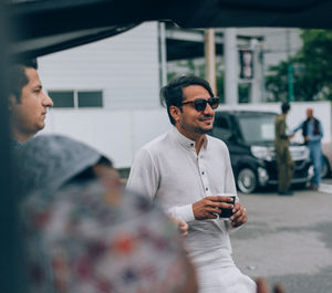 Young man using mobile phone