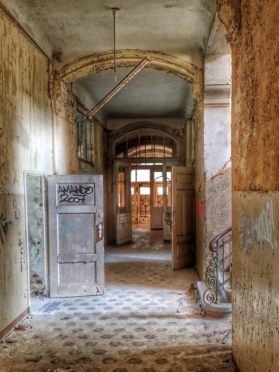 architecture, ancient history, building, history, indoors, built structure, the past, entrance, door, old, no people, abandoned, wall, estate, temple, house, wood, corridor, hall, arcade, wall - building feature, day, interior design, flooring, arch, home, ancient, home interior, doorway, crypt, damaged, rundown, ruined