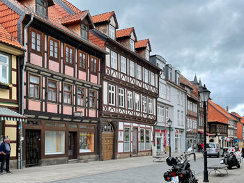 People walking on street in city