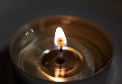 Close-up of illuminated lamp