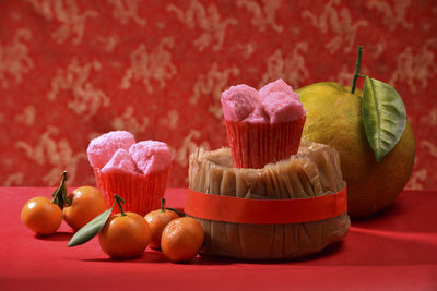 Close-up of fruits in container