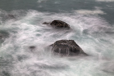 Scenic view of sea waves