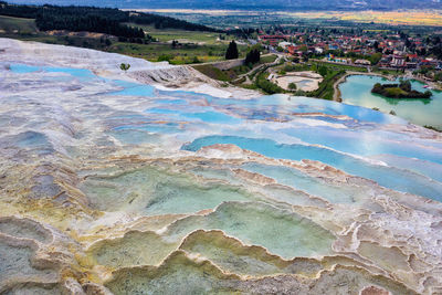 Aerial view of swimming pool