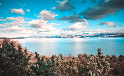 Scenic view of sea against sky