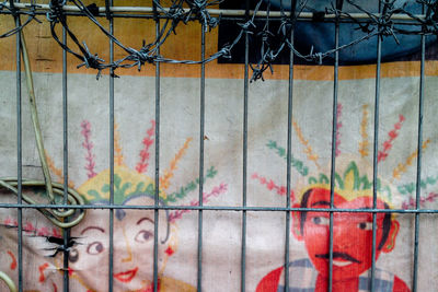 Close-up of chainlink fence