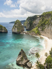 Scenic view of sea against sky