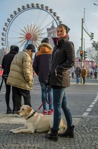 Full length of woman standing in park