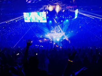 Crowd at music concert