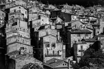 High angle view of townscape