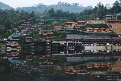 Scenic view of residential district