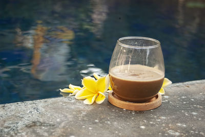 Close-up of drink on table