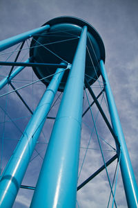 Low angle view of metallic structure