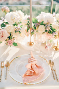 Close-up of food on table