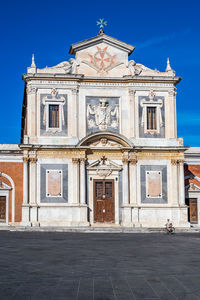 Low angle view of historic building against sky