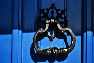 Close-up of door knocker