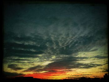 Low angle view of cloudy sky