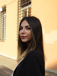 Portrait of beautiful young woman