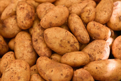 Full frame shot of potatoes
