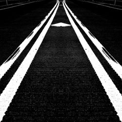 High angle view of road