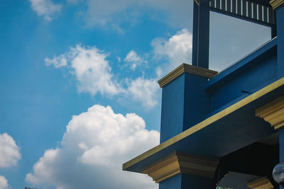Low angle view of building against sky