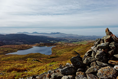 Panoramic view of landscape against sky