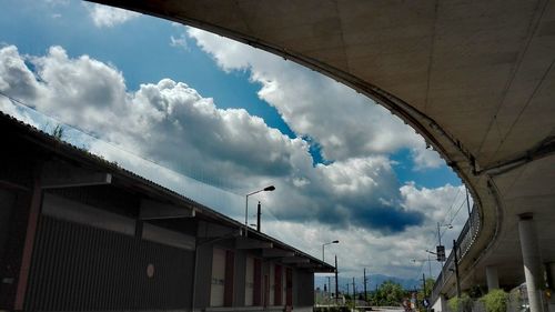 Low angle view of building against sky