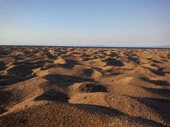 Scenic view of sandy beach