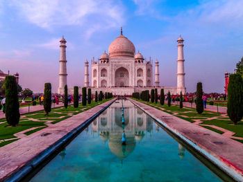 Taj mahal is located agra, india 
the jewel of muslim art in india