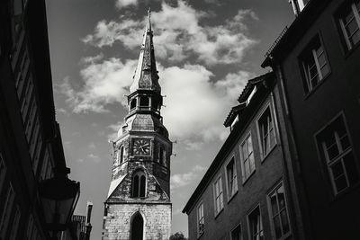 Low angle view of church against sky