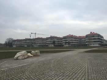 Built structure against cloudy sky