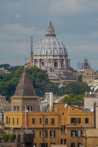 View of cathedral against cloudy sky