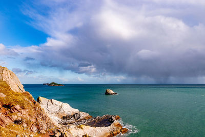 Scenic view of sea against sky