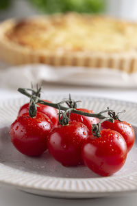 Close-up of food on table