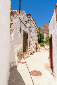 Houses against clear sky