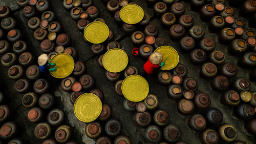 large group of objects