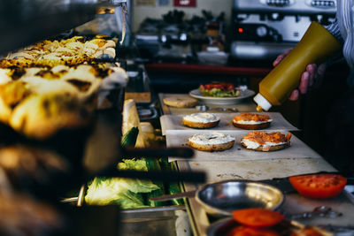 Close-up of food on table