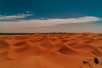 Scenic view of desert against sky