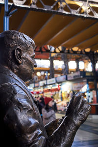 Close-up of statue