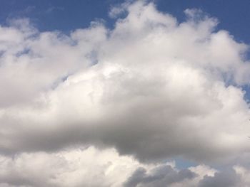 Low angle view of cloudy sky