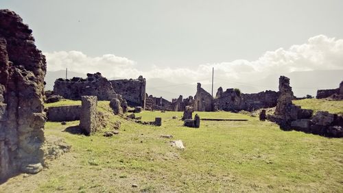 Old ruins against sky