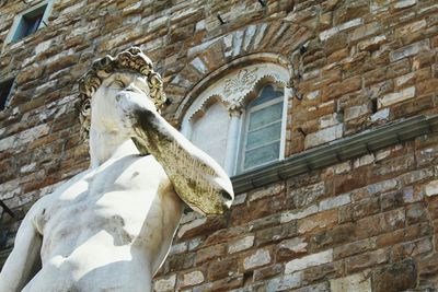 Low angle view of statue