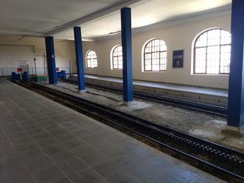 Railroad station platform