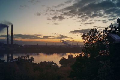 Scenic view of sky at sunset