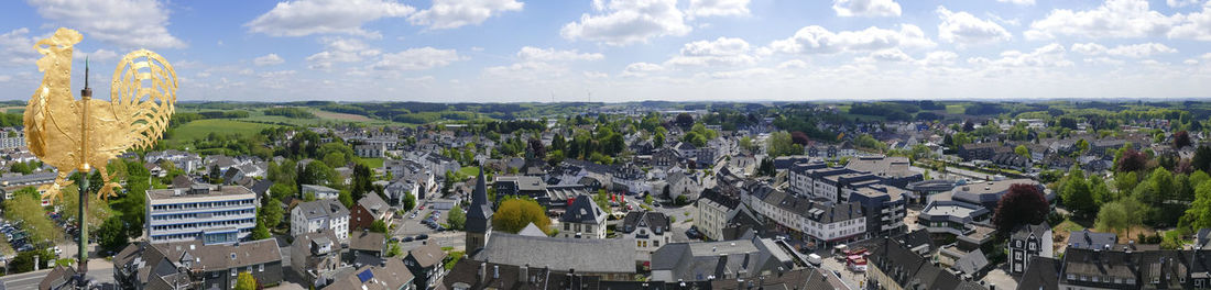 Panoramic view of buildings in city