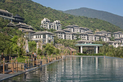 River with buildings in background