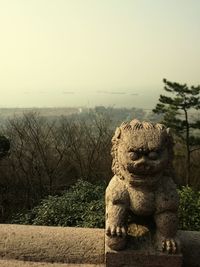 View of statue against clear sky