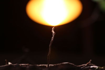 Close-up of sun during sunset